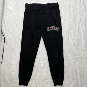 Clickbait sweatpants size large black David dobrik H240
